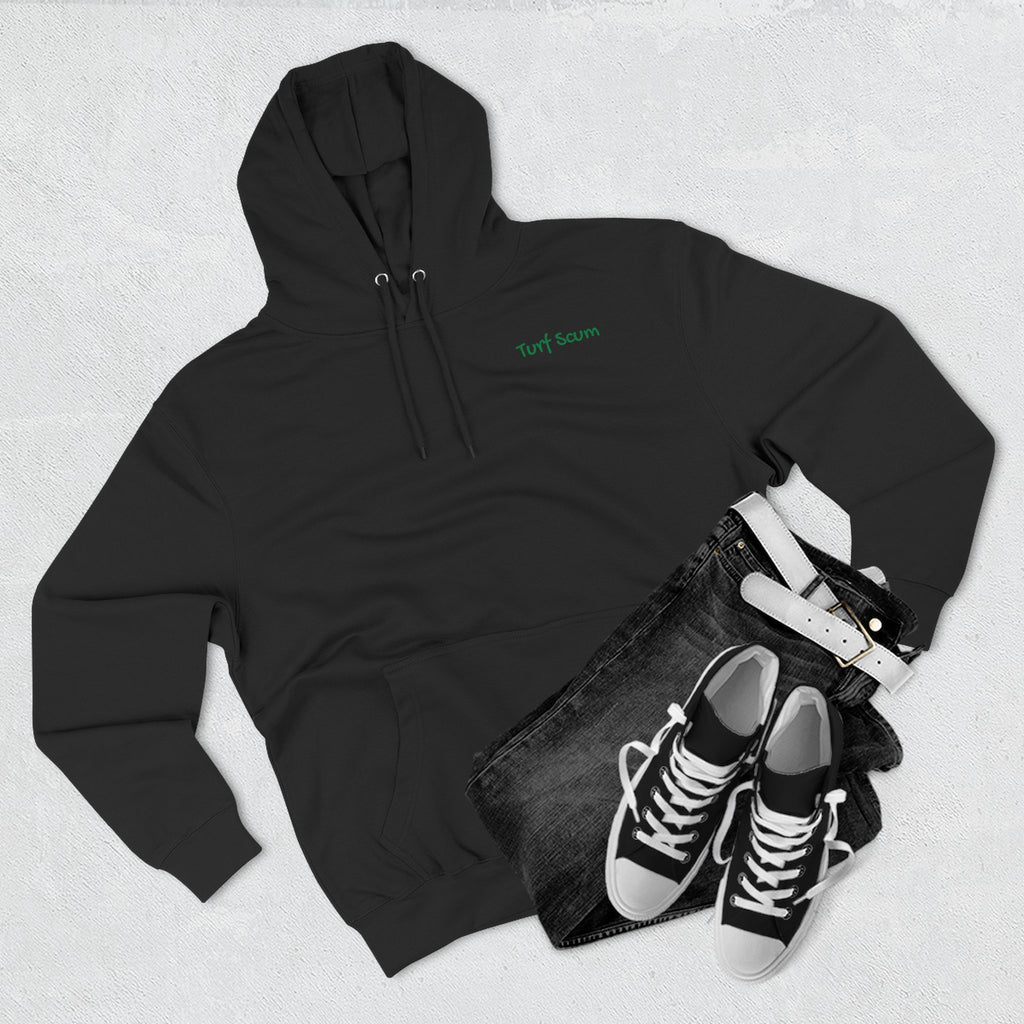 Golf Pun Hoodie – 'Turf Scum' Back Graphic Fleece Pullover