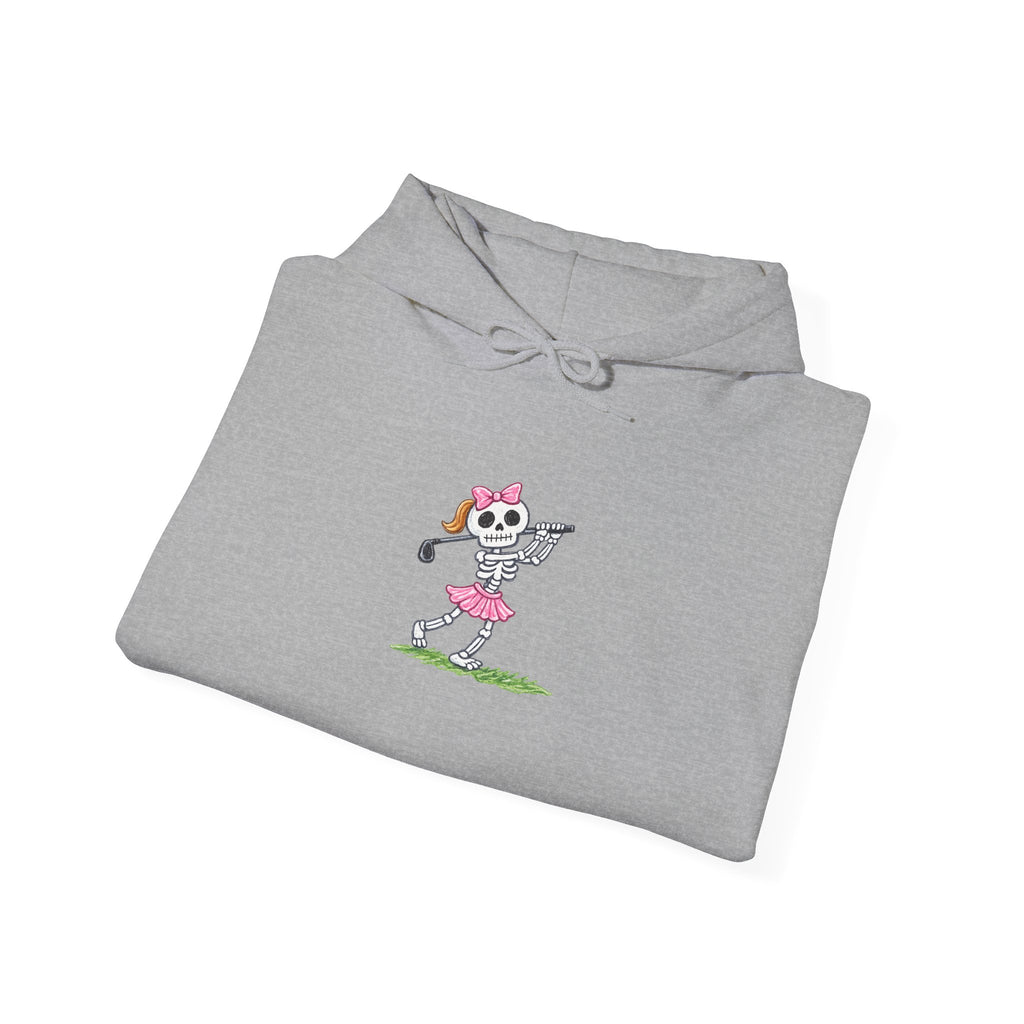 Golfing Skeleton  Hoodie – Cute Gothic Golf Pullover