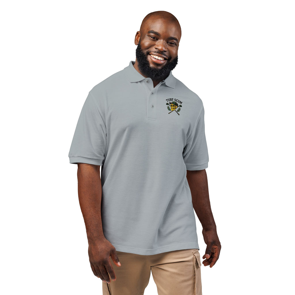 Embroidered 'Turf Scum' Polo Shirt