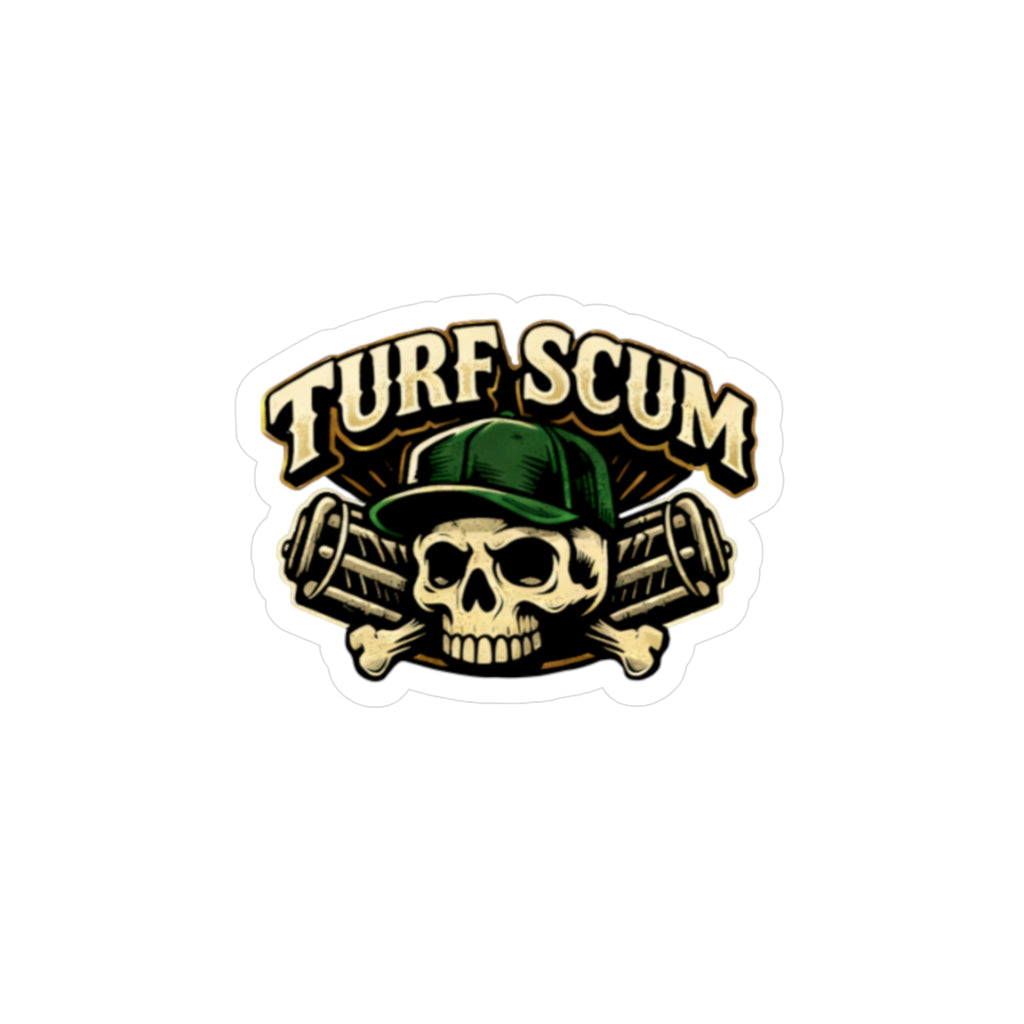 Turf Scum Skull Kiss-Cut Vinyl Decal