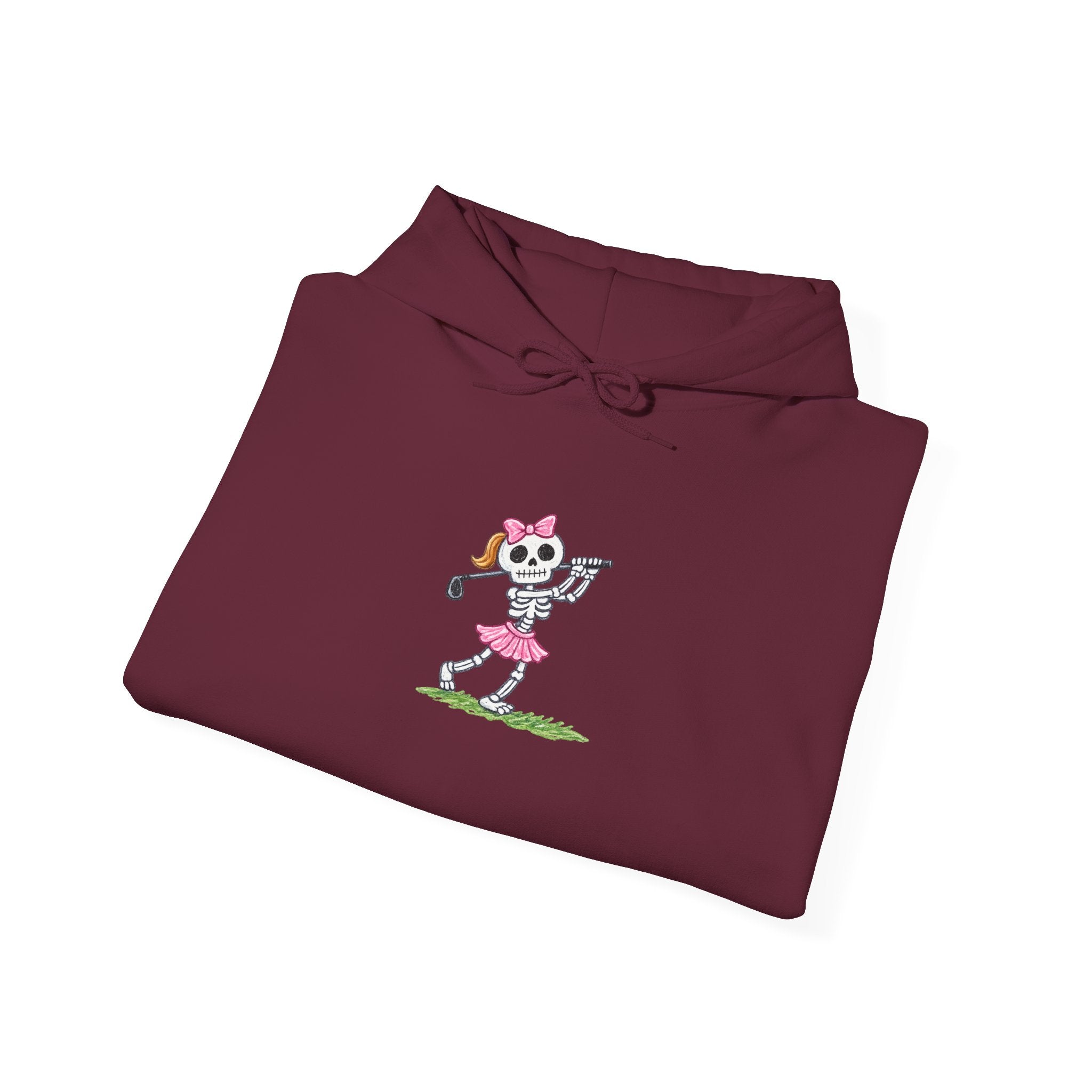 Golfing Skeleton  Hoodie – Cute Gothic Golf Pullover