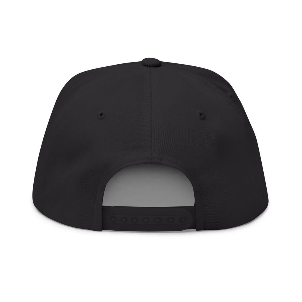 Turf Scum Embroidered Flat Bill Cap — Scooter & Green Text Streetwear Hat
