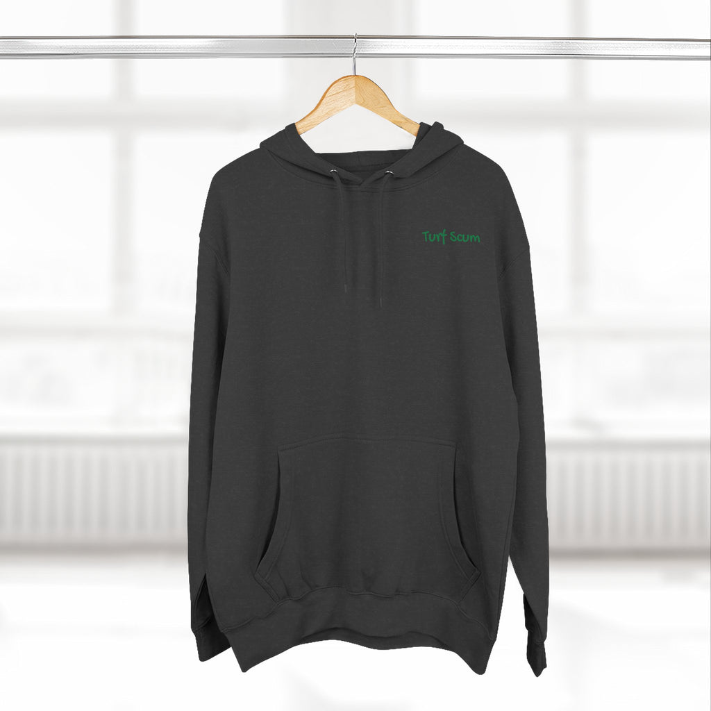 Golf Pun Hoodie – 'Turf Scum' Back Graphic Fleece Pullover