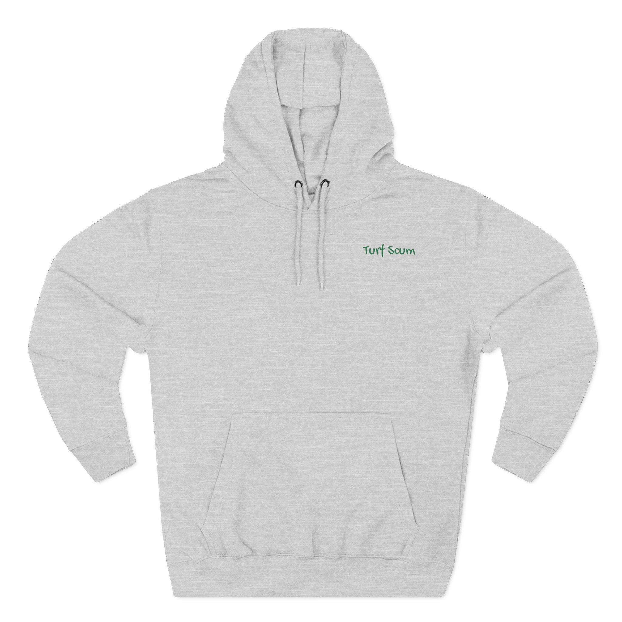 Golf Pun Hoodie – 'Turf Scum' Back Graphic Fleece Pullover