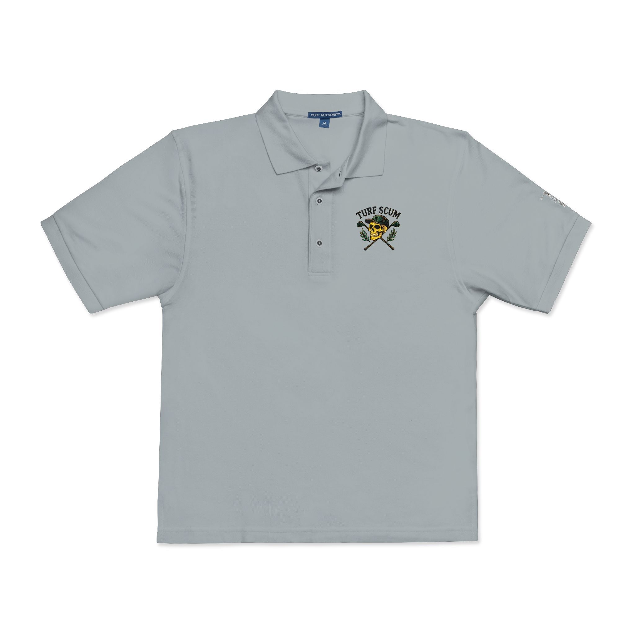 Embroidered 'Turf Scum' Polo Shirt
