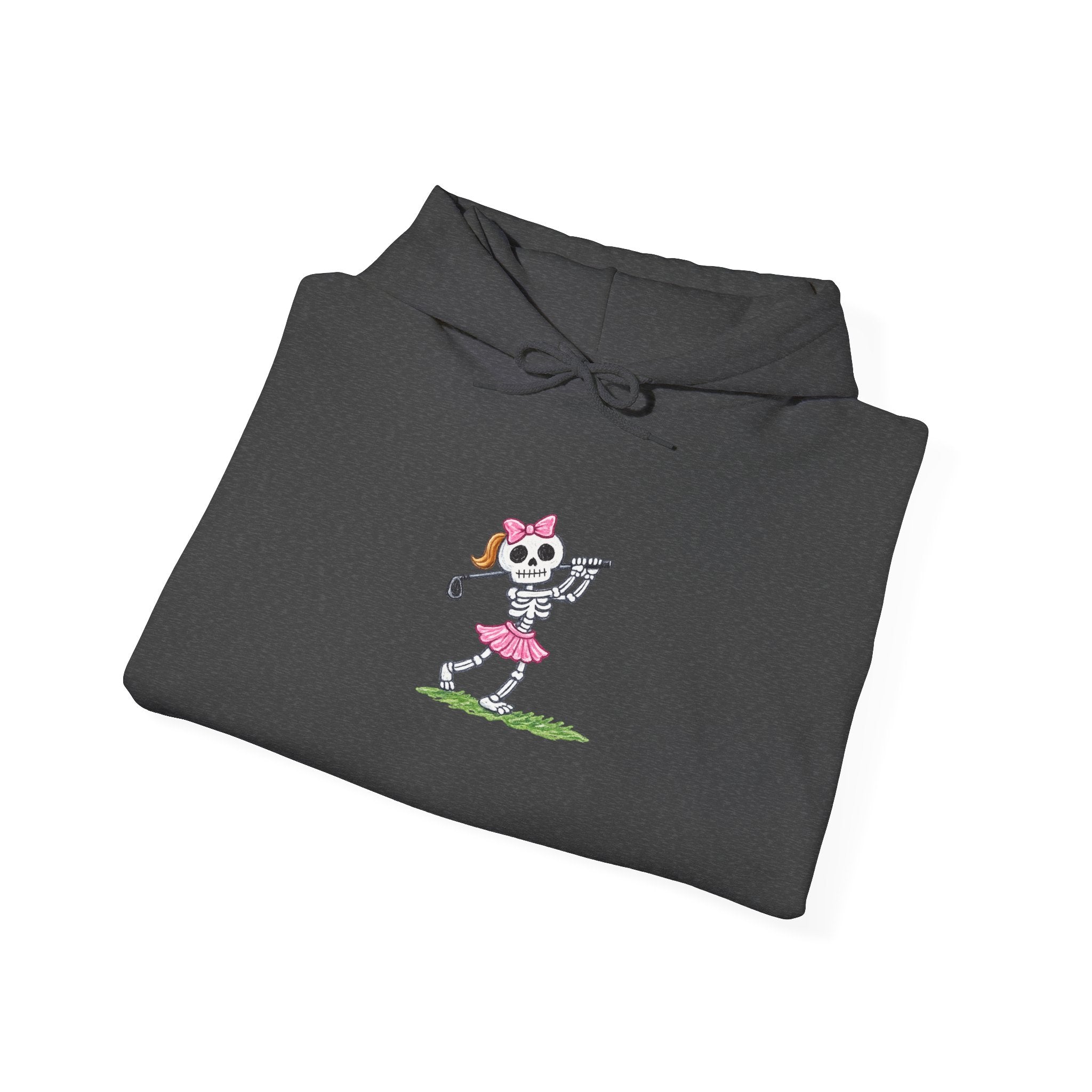 Golfing Skeleton  Hoodie – Cute Gothic Golf Pullover