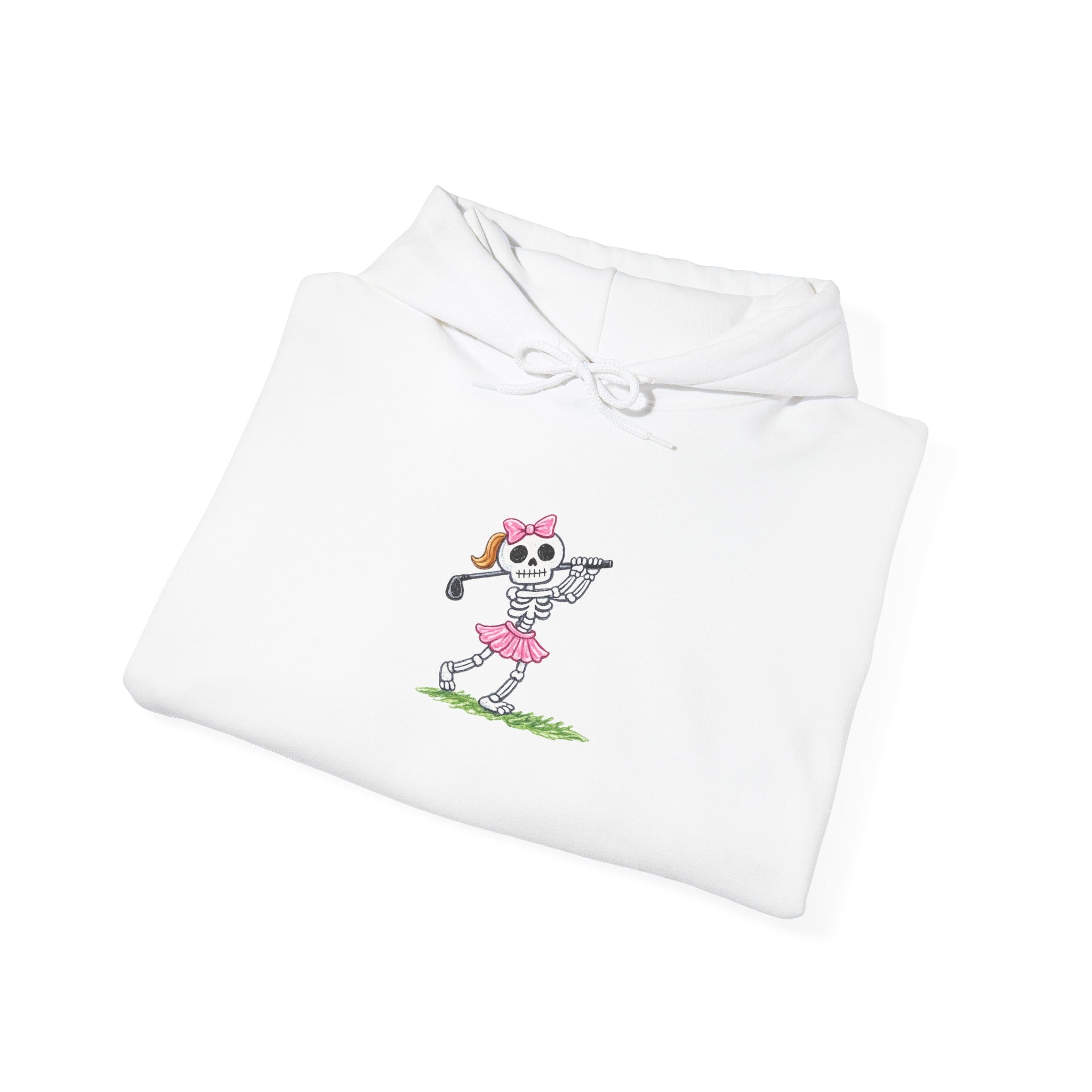 Golfing Skeleton  Hoodie – Cute Gothic Golf Pullover
