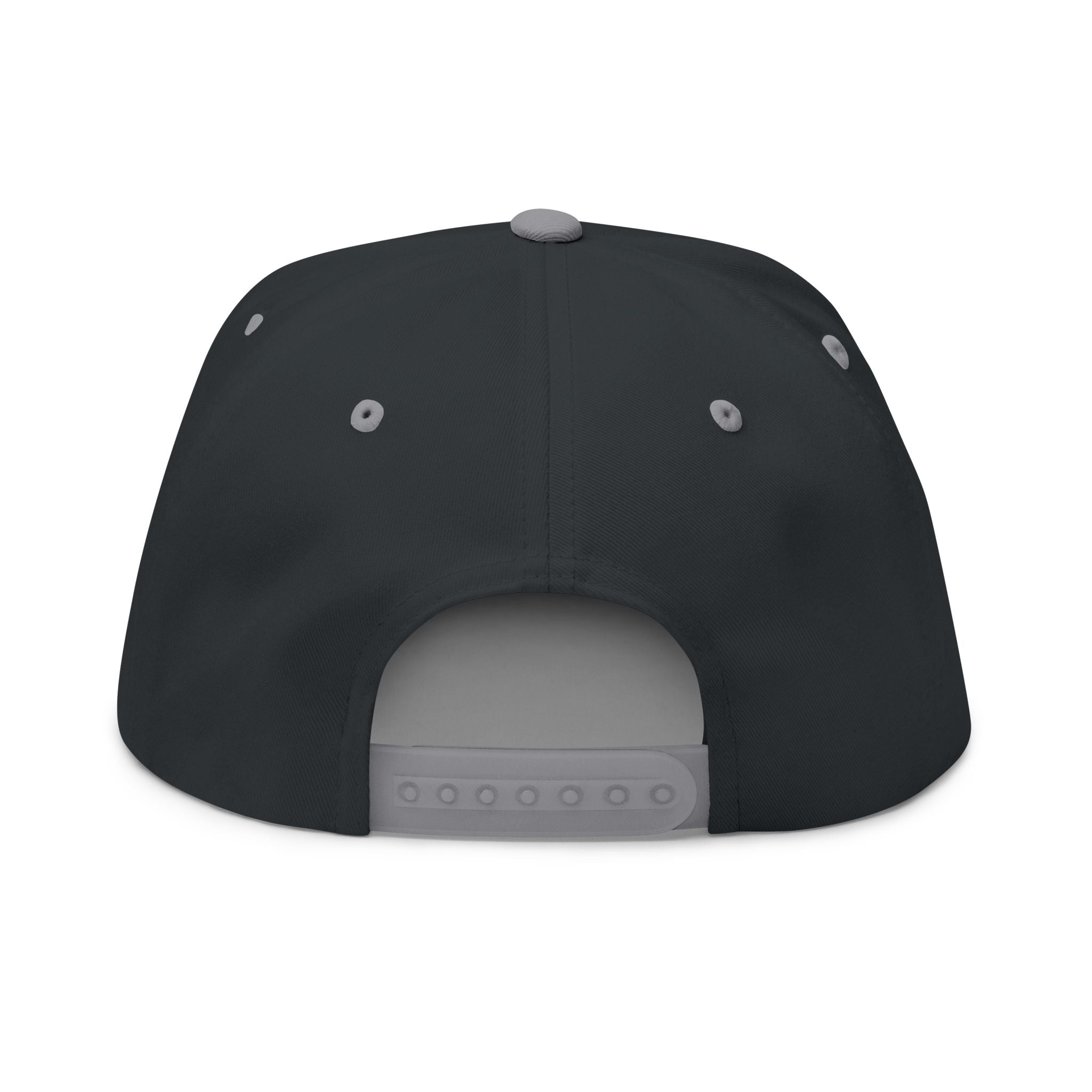 Turf Scum Embroidered Flat Bill Cap — Scooter & Green Text Streetwear Hat
