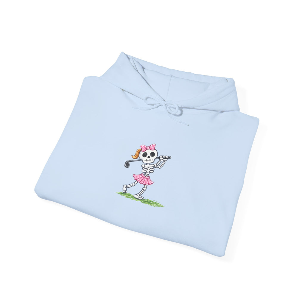 Golfing Skeleton  Hoodie – Cute Gothic Golf Pullover
