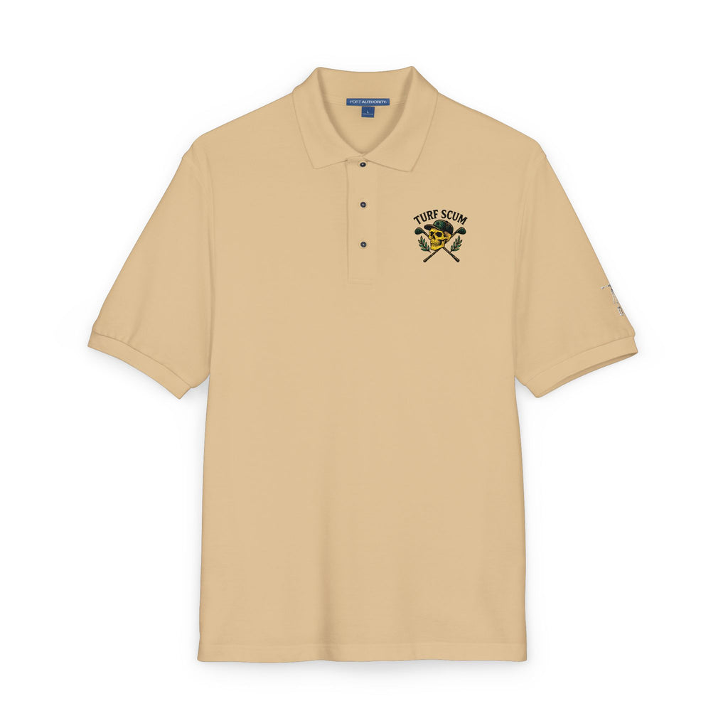 Embroidered 'Turf Scum' Polo Shirt