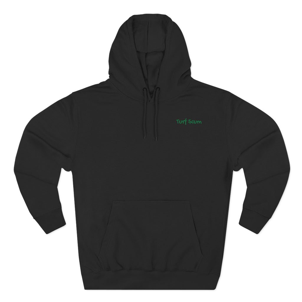 Golf Pun Hoodie – 'Turf Scum' Back Graphic Fleece Pullover