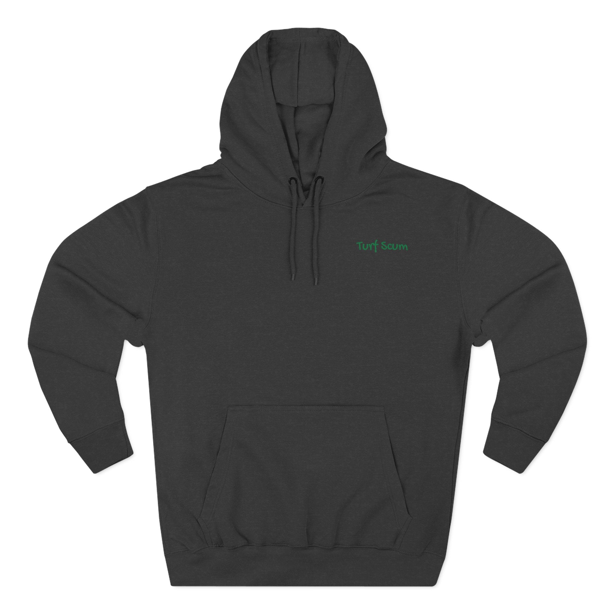 Golf Pun Hoodie – 'Turf Scum' Back Graphic Fleece Pullover