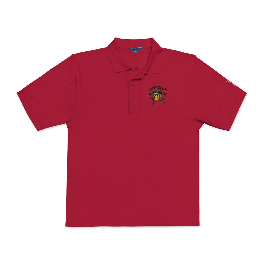 Embroidered 'Turf Scum' Polo Shirt