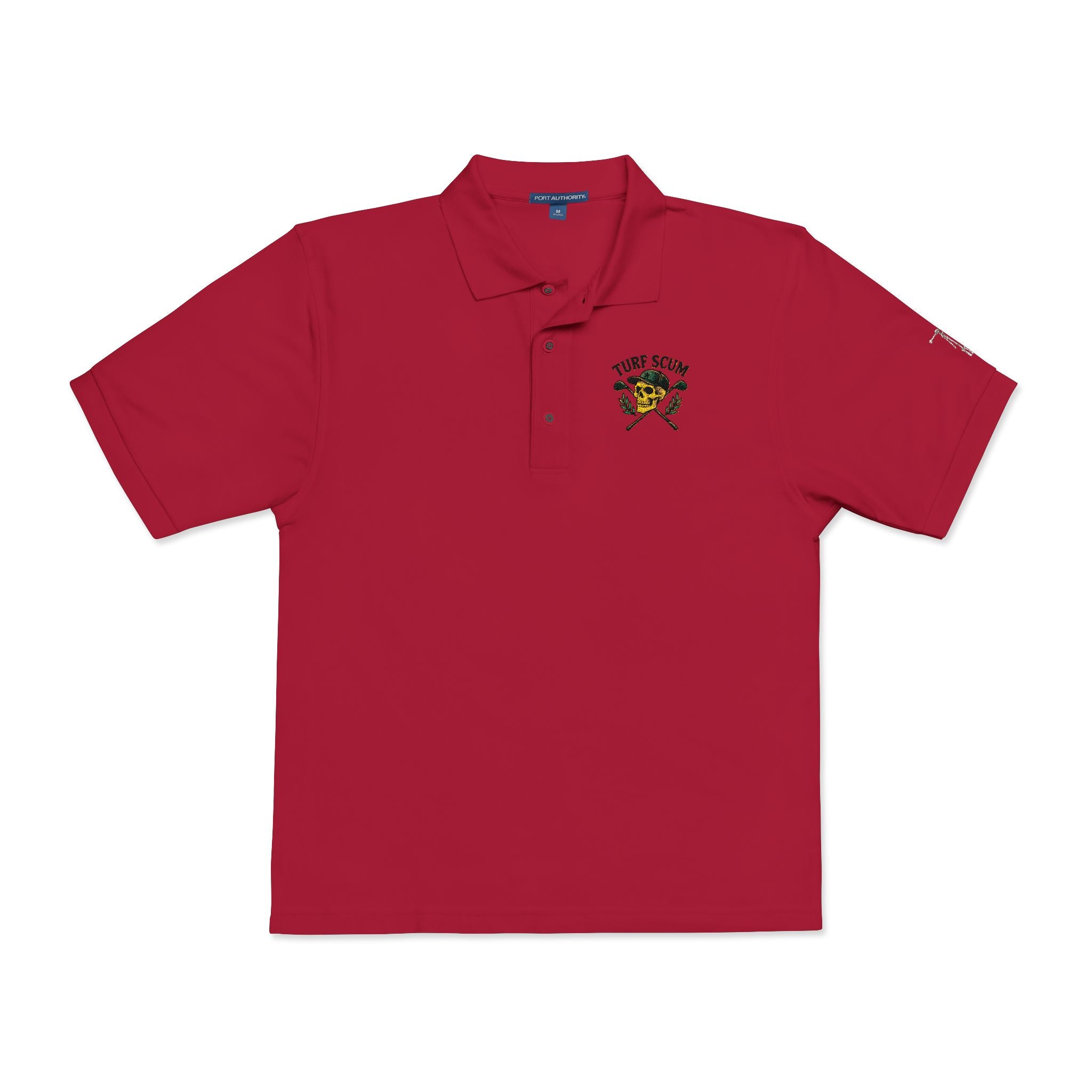 Embroidered 'Turf Scum' Polo Shirt