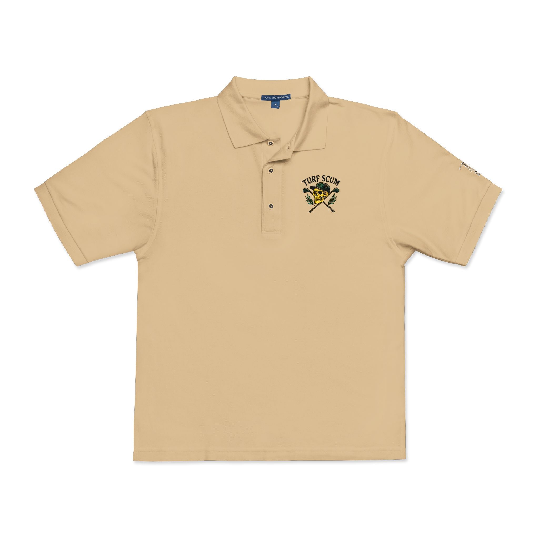 Embroidered 'Turf Scum' Polo Shirt