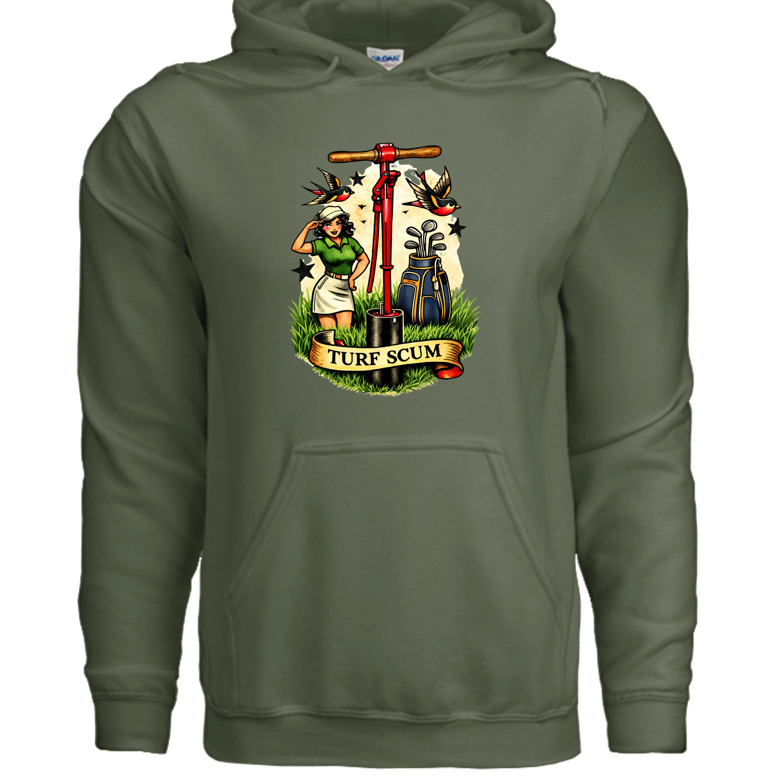MILITARY GREEN - G185 - FRONT