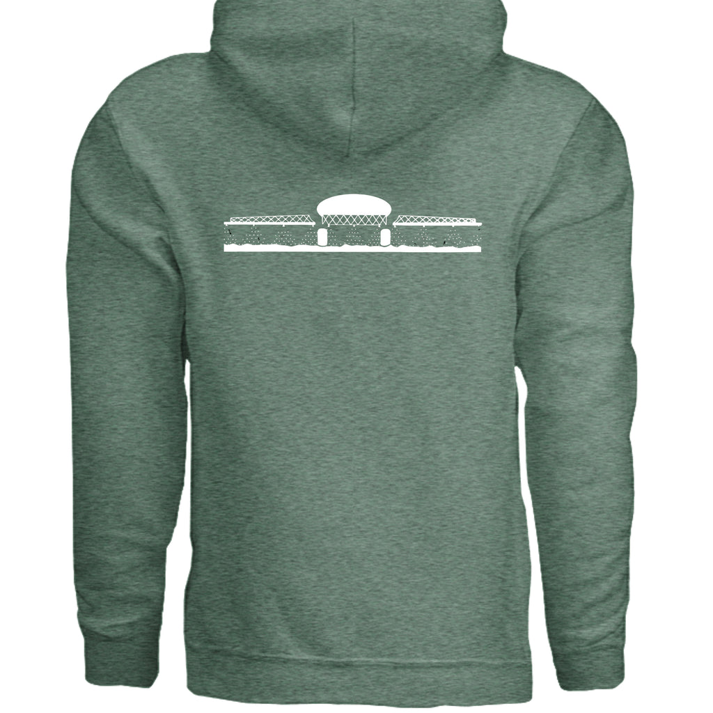 Heather Sport Dark Green - G185 - BACK