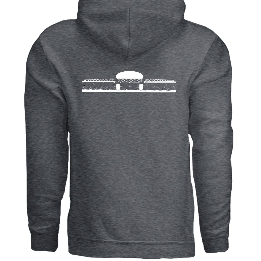 DARK HEATHER - G185 - BACK