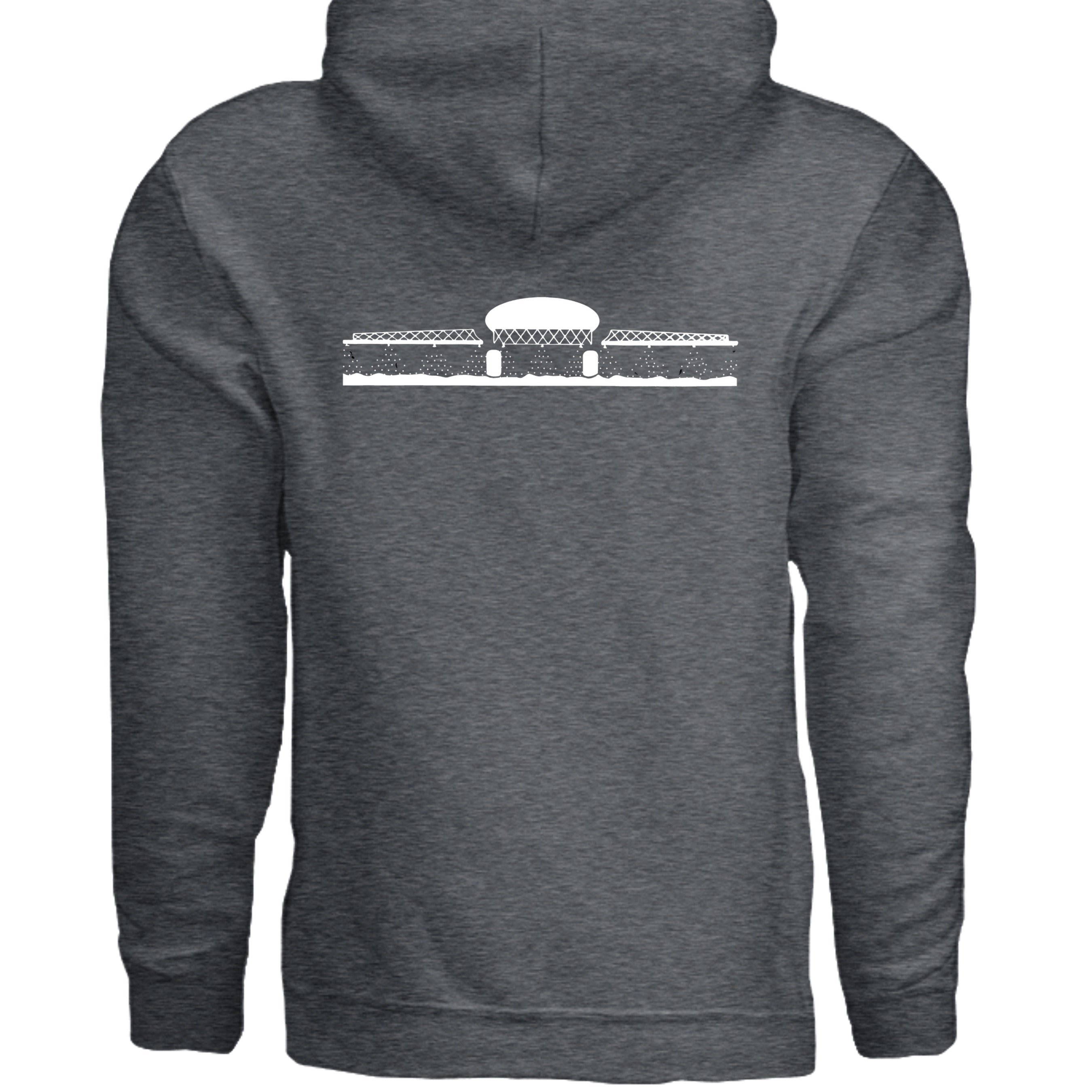 DARK HEATHER - G185 - BACK