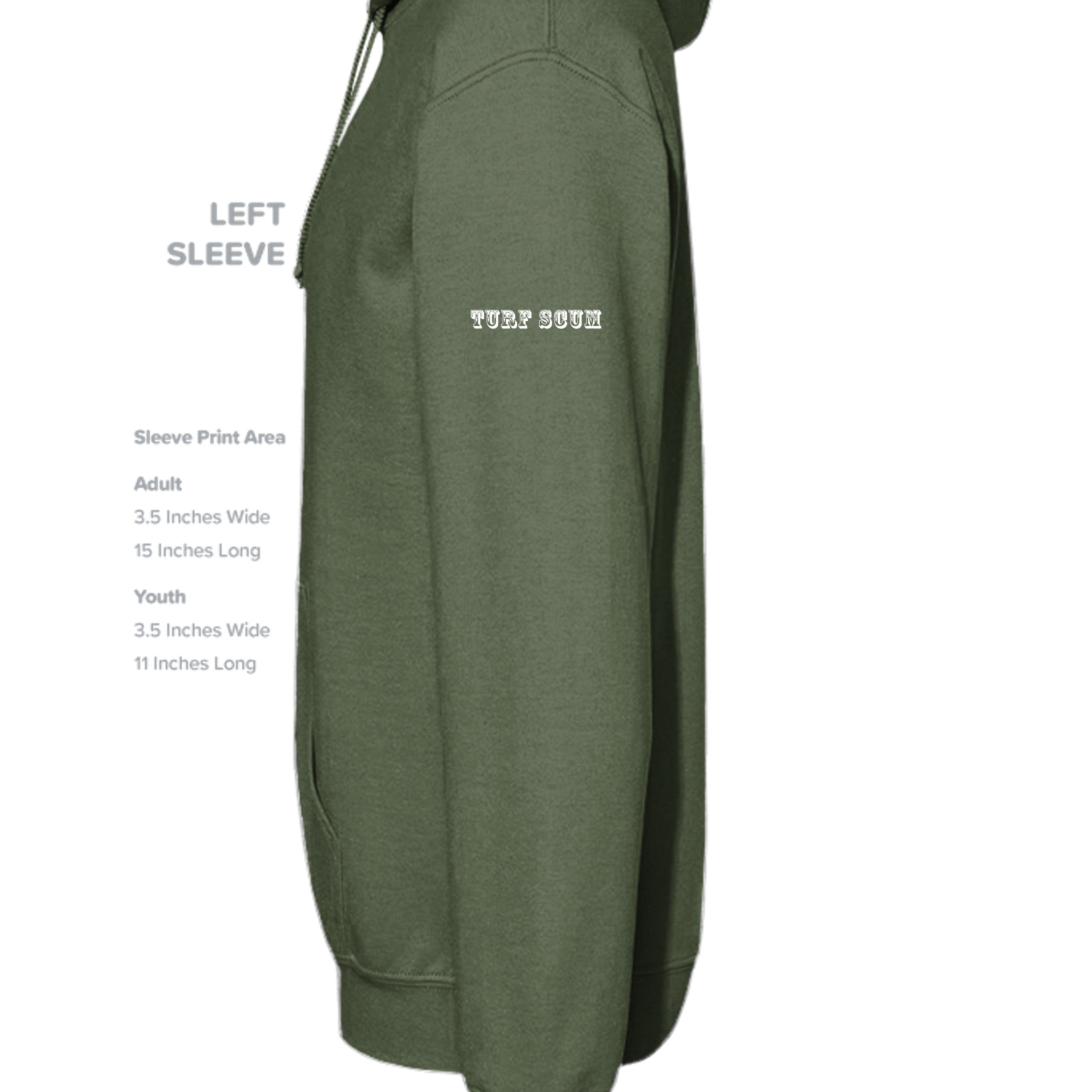 MILITARY GREEN - G185 - SLEEVE_LEFT